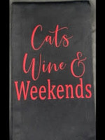 Hand Towels  Cats, Wine & Weekends