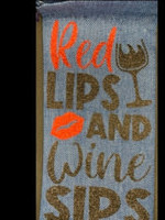 Wine Gift Bags Red Lips & Wine Sips
