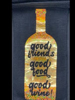 Wine Gift Bags Good Friends - Good Food - Good Wine!