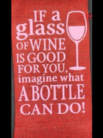 Wine Gift Bags If a Glass of Wine is Good For you, Imagine What a Bottle Can Do!