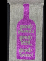 Wine Gift Bags Good Friends - Good Food - Good Wine!