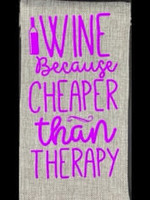 Wine Gift Bags Wine - Because Cheaper than Therapy